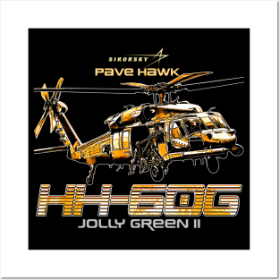 Pave Hawk HH-60G Search and Rescue Helicopter Us Navy Air Force Posters and Art